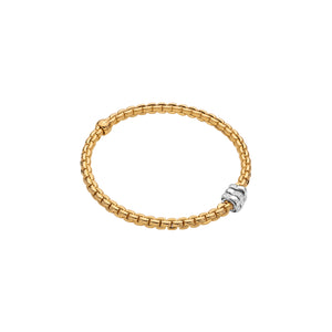 Fope EKA 18K Gold Bracelet with Diamond Accents (0.16CTW)