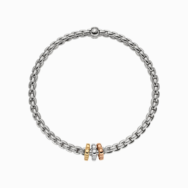 Fope EKA 18K White Gold Bracelet- Size Small