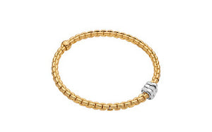 Fope EKA 18K Gold Bracelet with Diamond Accents (0.16CTW)