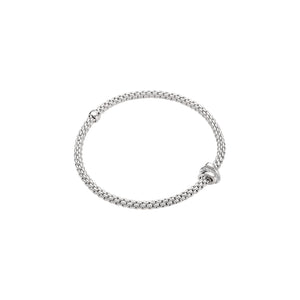 Fope PRIMA 18K Gold & Diamond Rondel Bracelet (0.10CTW) -Size Medium