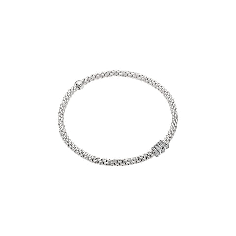 Fope PRIMA Diamond Rondels Bracelet (0.07CTW) - Size Medium