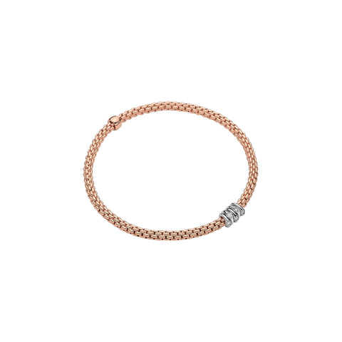 Fope PRIMA Diamond Rondels Bracelet (0.07CTW) - Size Medium