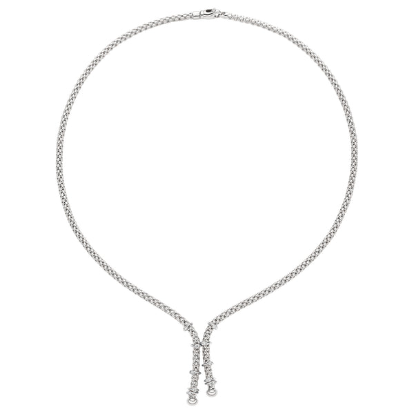 Fope PRIMA 18K Gold Diamond Lariat Necklace (0.14 CTW)