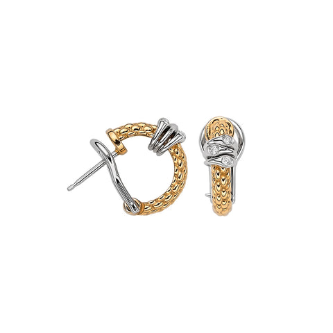 Fope PRIMA Hoops with Diamond Accents (0.08CTW)