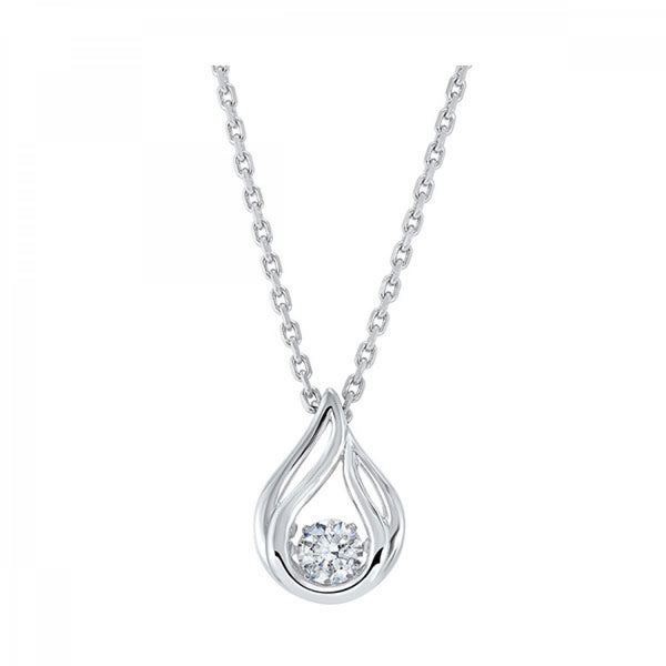 Sterling Silver Diamond Pendant