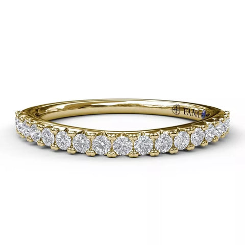 FANA Diamond Wedding Band Gold1