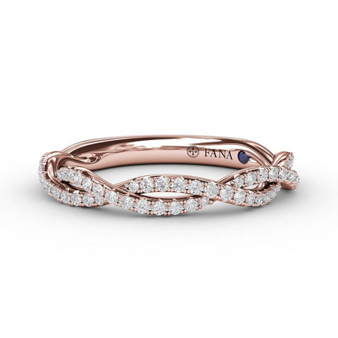 FANA Diamond Wedding Band Rose 33