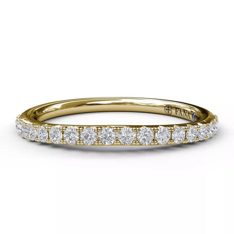 FANA Diamond Wedding Band Gold 33