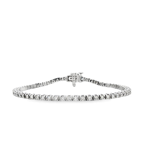 2.00CTW 4-Prong Diamond Tennis Bracelet in 14K Gold