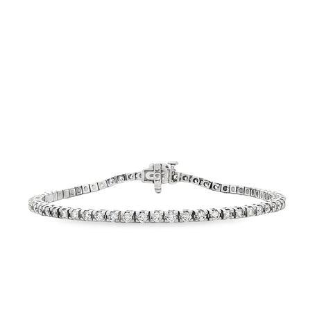 2.00CTW 4-Prong Diamond Tennis Bracelet in 14K Gold