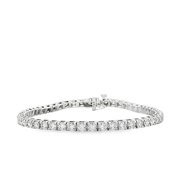 4.00CTW 4-prong Diamond Tennis Bracelet in 14K Gold