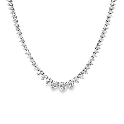 7.05CTW Riviera Diamond Tennis Necklace