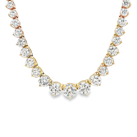 15.06 CTW Diamond Riviera Necklace