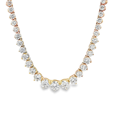 15.06 CTW Diamond Riviera Necklace
