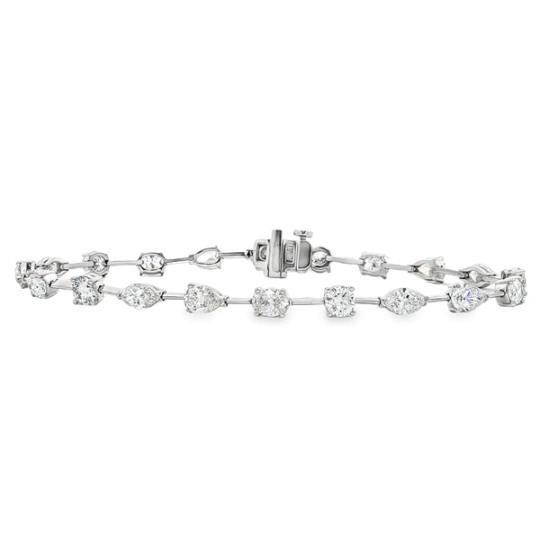 5ctw Multi Shaped Diamond Bracelet