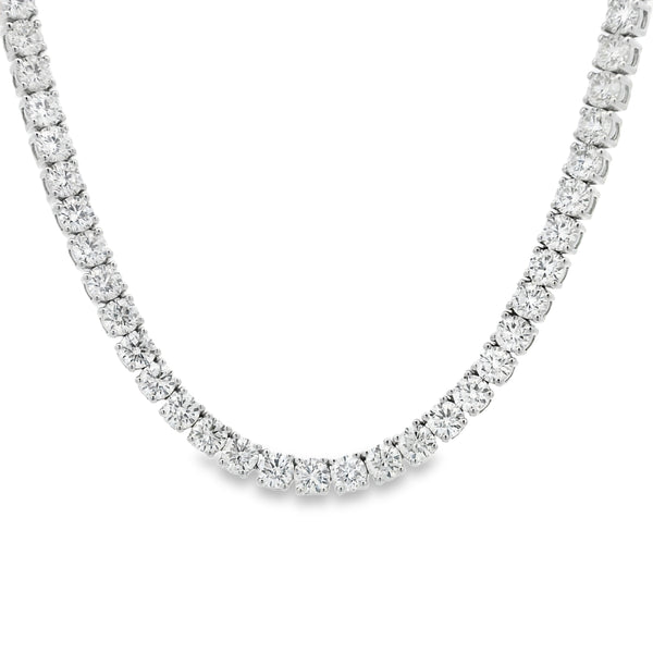 Diamond Straight Line Choker 13.91 CTW