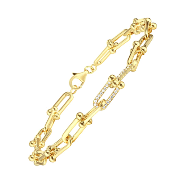 14Kt Yellow Gold Diamond 1/5Ctw Bracelet