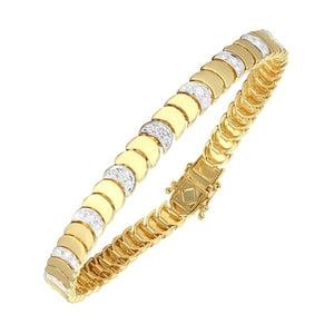 14Kt Yellow Gold Diamond 1/2Ctw Bracelet