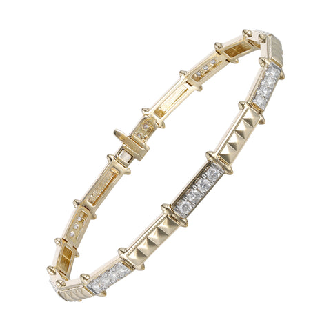 14Kt Yellow Gold Diamond 1 1/4Ctw Bracelet