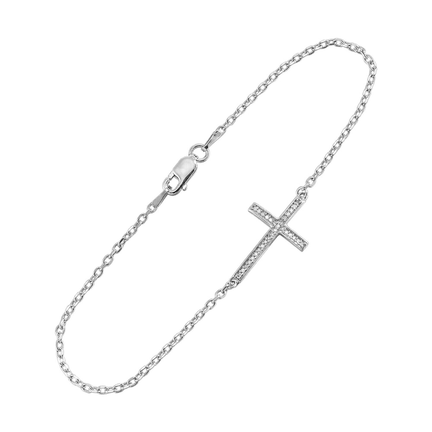 Diamond Cross bracelet