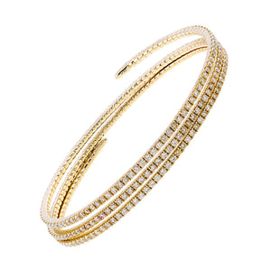 14Kt Yellow Gold Diamond 4 7/8Ctw Bangle