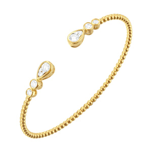 14Kt Yellow Gold Diamond 5/8Ctw Bangle