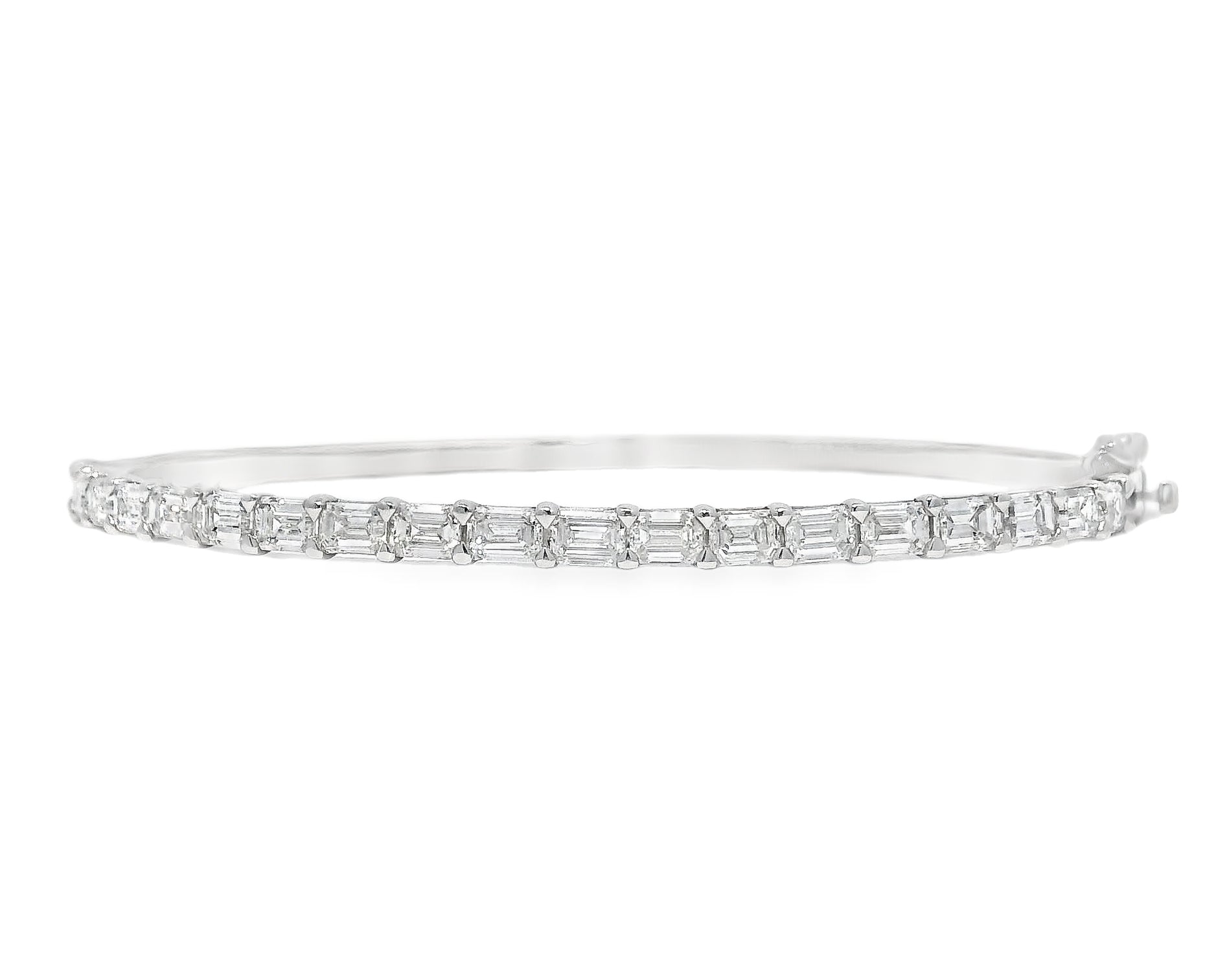 East/West Diamond Bangle