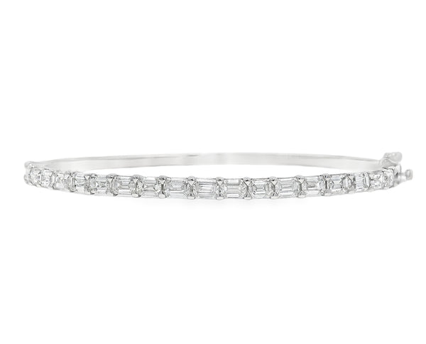East/West Diamond Bangle