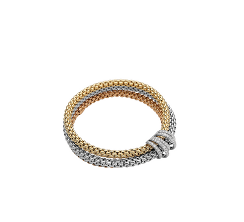 Fope MIA LUCE White Gold Diamond Bracelet (1.20 CTW) -Size Medium