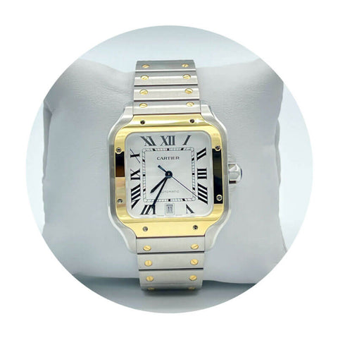 Estate Cartier Two-tone Santos Watch