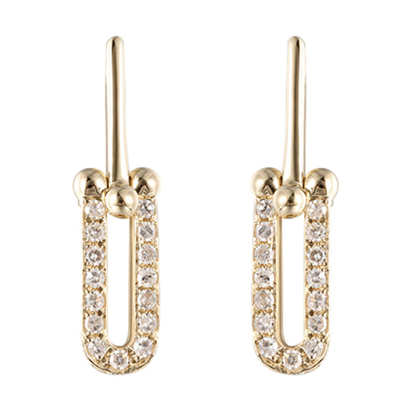 14Kt Yellow Gold Diamond 1/3Ctw Earring