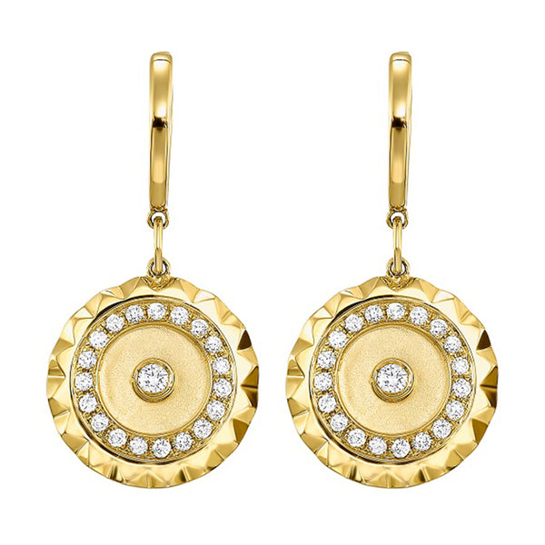 14Kt Yellow Gold Diamond 1/2Ctw Earring