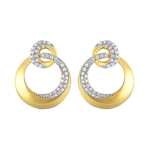14Kt Yellow Gold Diamond 1/2Ctw Earring