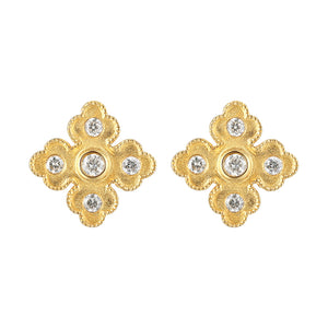 14Kt Yellow Gold Diamond 1/4Ctw Earring