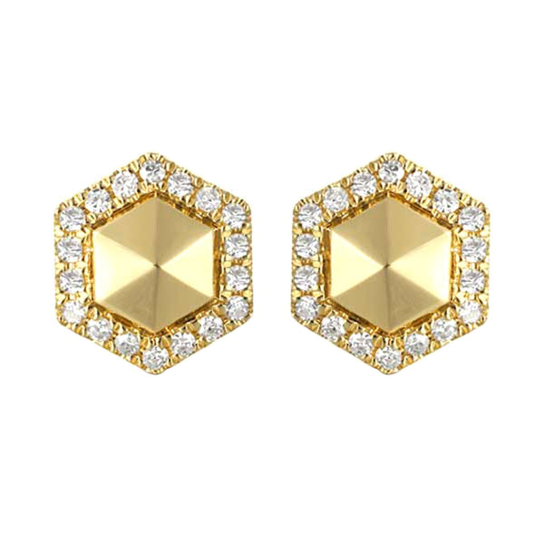 14Kt Yellow Gold Diamond 1/4Ctw Earring