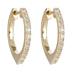 14Kt Yellow Gold Diamond 1/2Ctw Earring