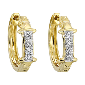 14Kt Yellow Gold Diamond 1/3Ctw Earring