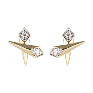 14Kt Yellow Gold Diamond 1/10Ctw Earring