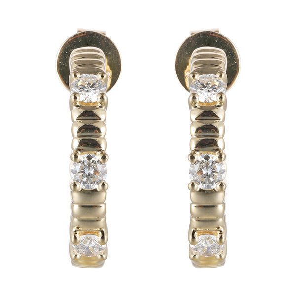 14Kt Yellow Gold Diamond 1/2Ctw Earring