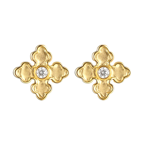 14Kt Yellow Gold Diamond 1/20Ctw Earring