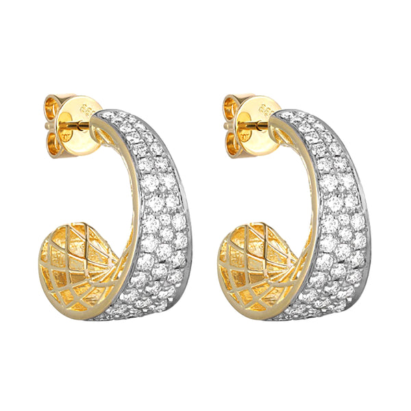 14Kt Yellow Gold Diamond 1 1/2Ctw Earring