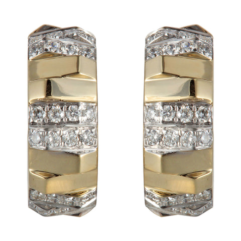 14Kt Yellow Gold Diamond 1/2Ctw Earring