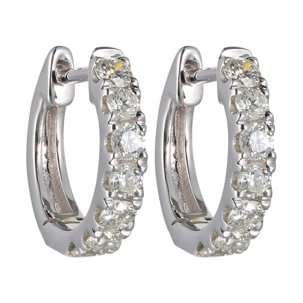 14Kt White Gold Diamond 1/2Ctw Earring