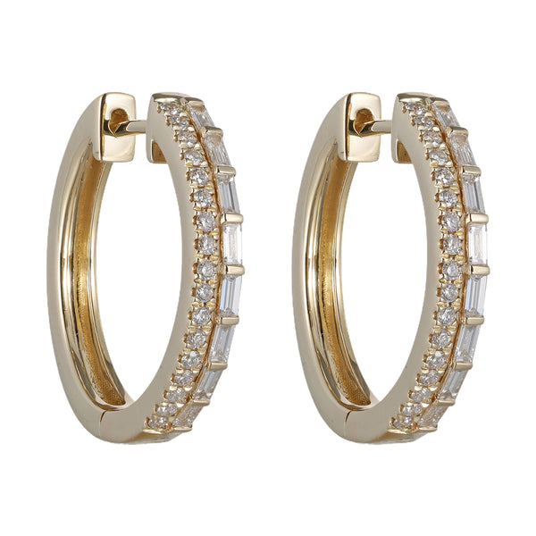 14Kt Yellow Gold Diamond 1/2Ctw Earring