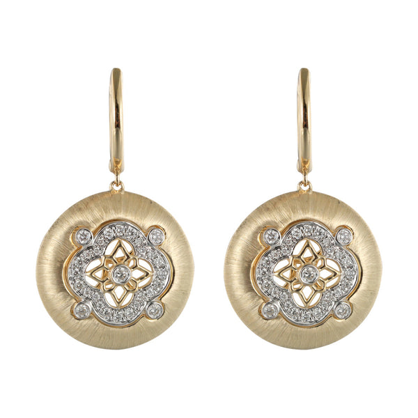 14Kt Yellow Gold Diamond 1/3Ctw Earring