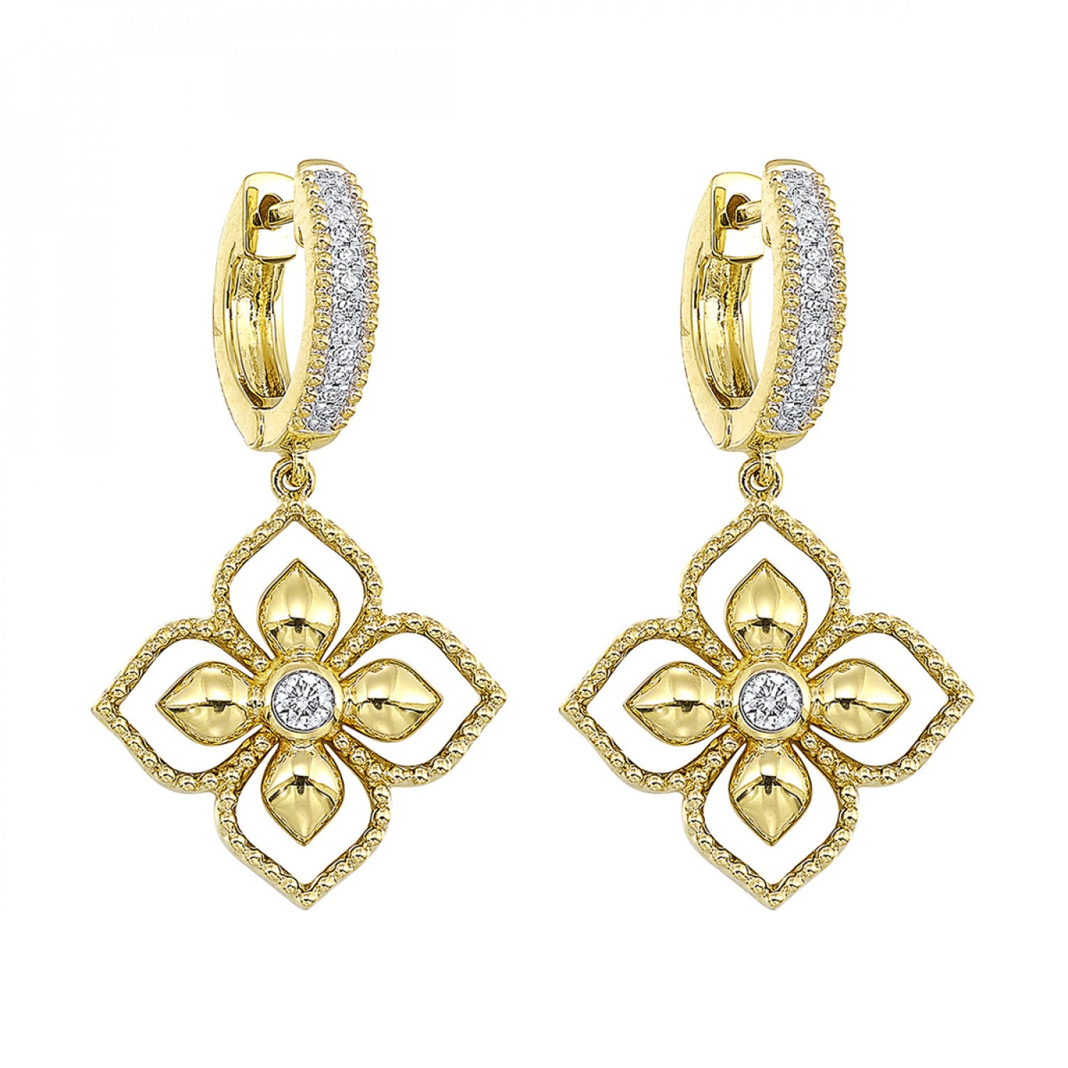 Gold Diamond Earrings