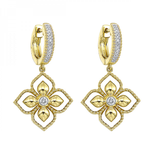 Gold Diamond Earrings