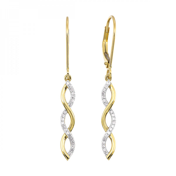 Gold Diamond Earrings