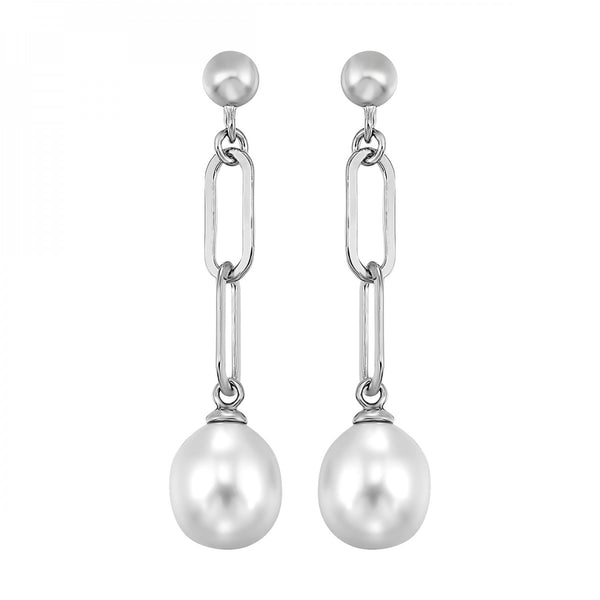 Silver Pearl Earrings