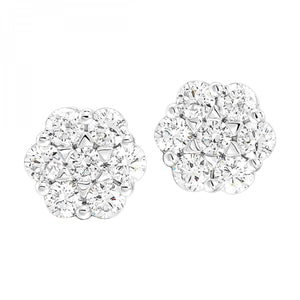 14K Diamond Bouquet Earrings